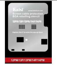 Набор трафаретов Kaisi для iPhone 12 pro max, 13pro, 13 pro max, 14pro, 14 pro max