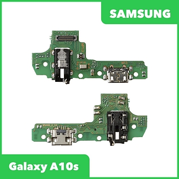 Системный разъем (разъем зарядки) для Samsung Galaxy A10s (A107F) и разъем гарнитуры, микрофон