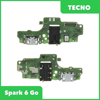 Системный разъем (разъем зарядки) для Tecno Spark 6 Go, микрофон