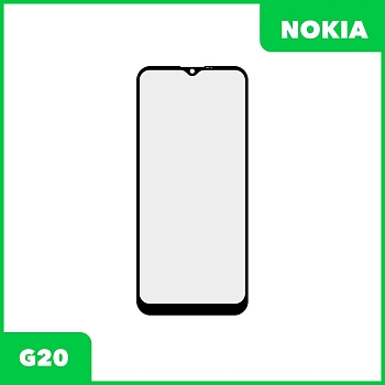 Стекло для переклейки дисплея Nokia G20, черный