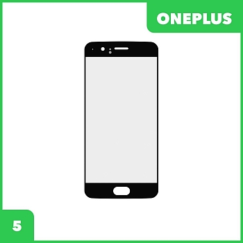 Стекло + OCA пленка для переклейки OnePlus 5, черный