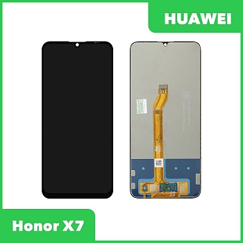 Дисплей (экран в сборе) для телефона Huawei Honor X7 (CMA-LX2) Черный