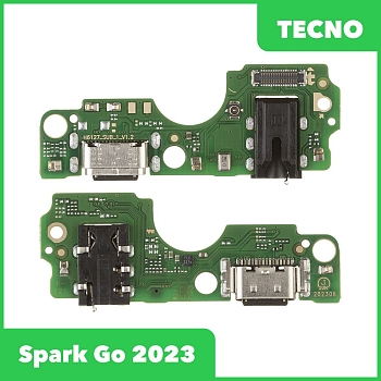 Системный разъем (разъем зарядки) для Tecno Spark Go 2023 (BF7), микрофон